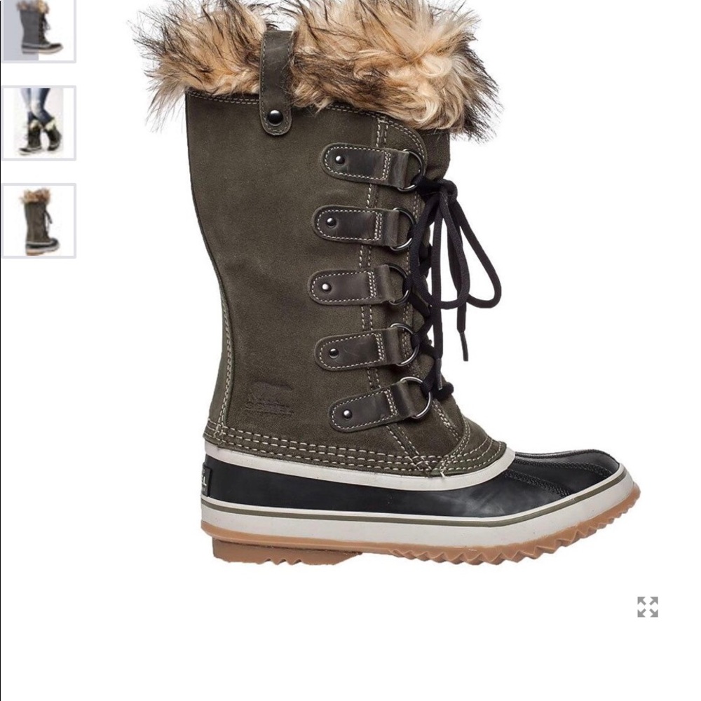 Sorel, Joan of Arc winter boots, Olive, 5.5 size